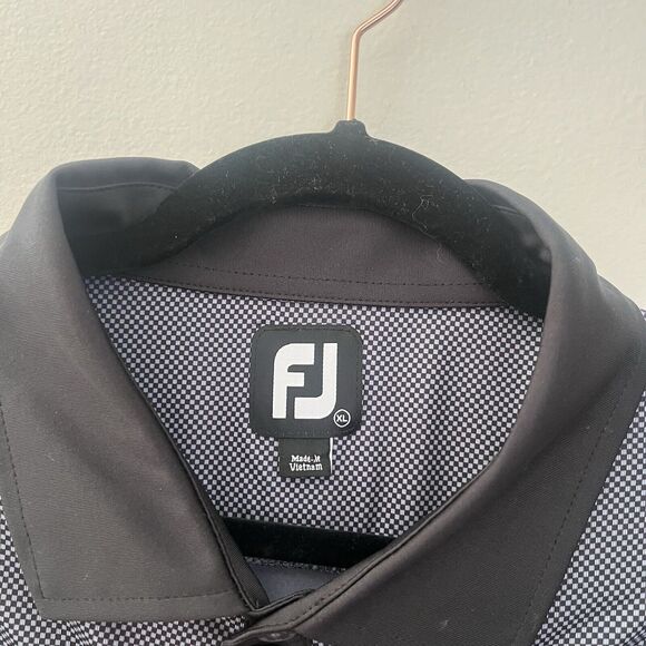 Footjoy Men's XL FJ Golf Polo Short Sleeve Shirts Lot Of 2 Blue & Gray - Picture 3 of 16